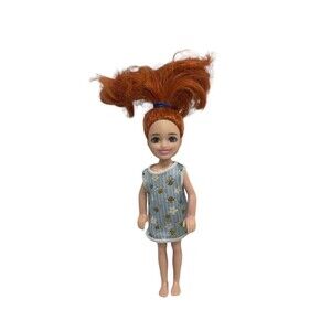 Barbie Chelsea Doll 6" Redhead With Bee Outfit Flowers